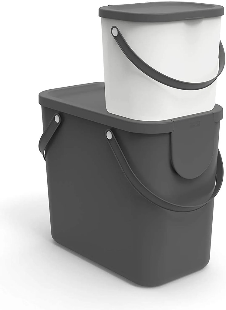 Malý odpadkový kôš na bioodpad, 6 l ALBULA, antracit