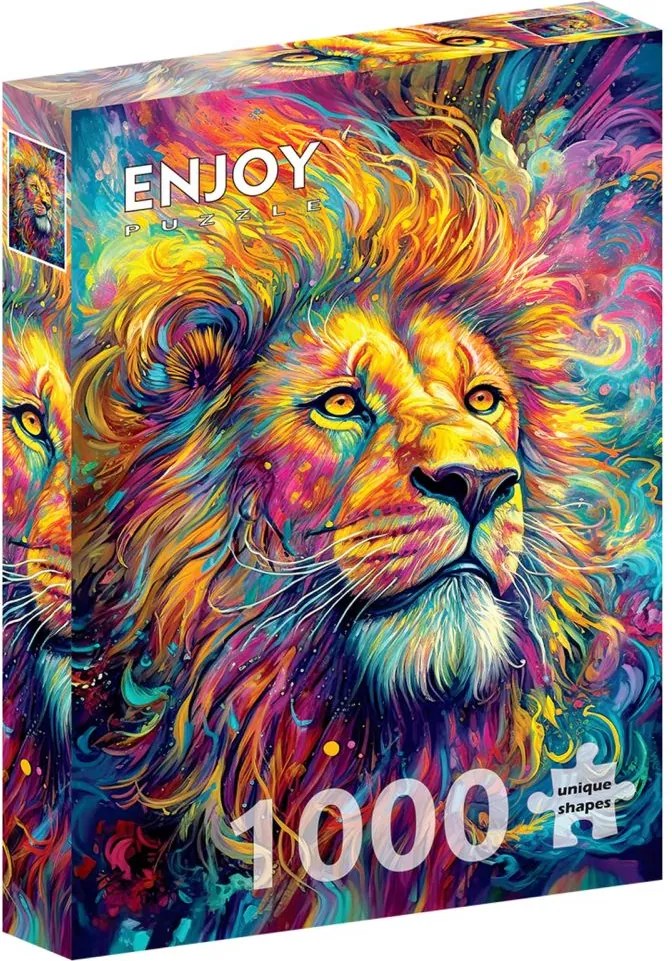 ENJOY Puzzle Žiarivý lev 1000 dielikov