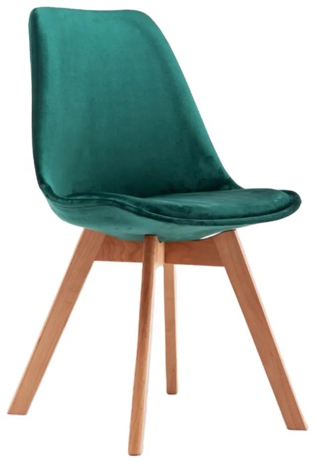 Kuchynská stolička velvet 1058 zelená