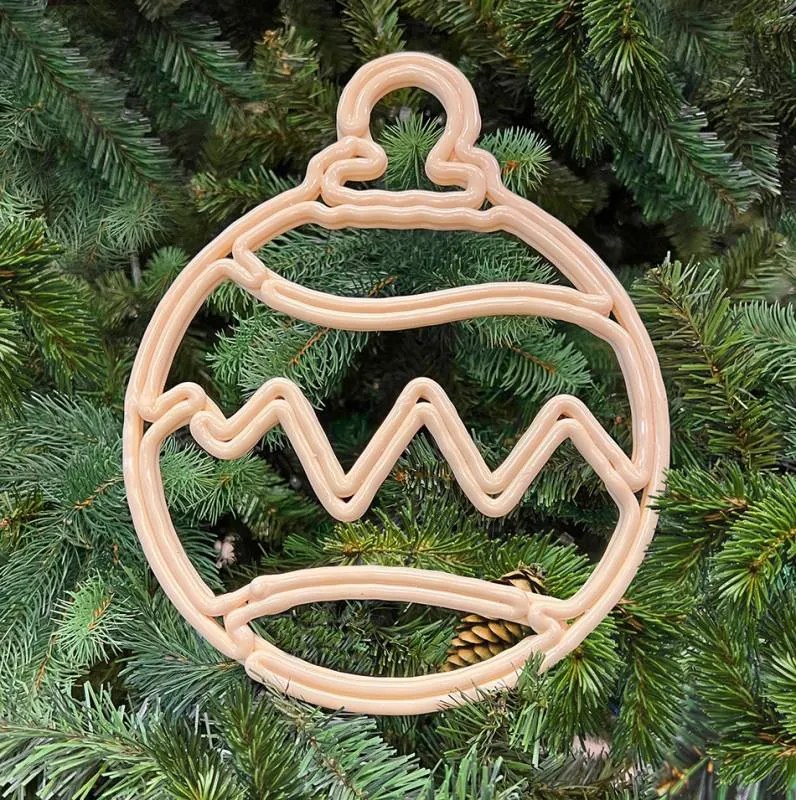 DECOLED Vianočná ozdoba, 30 cm, biela