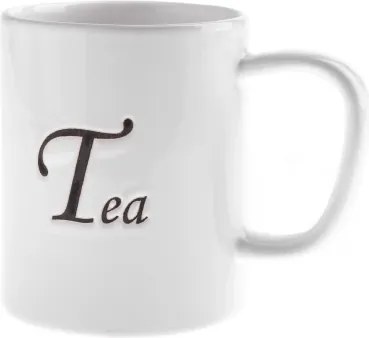 Hrnček Tea 380 ml, biela keramika%