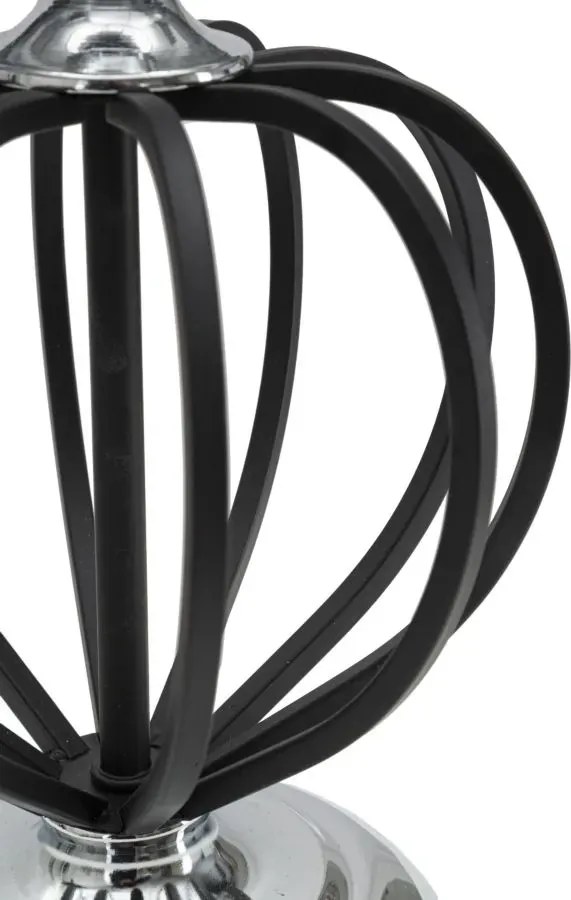 Stolná lampa Darky Silver 44,5 cm čierno-strieborná