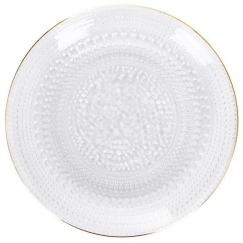 Dezertný tanier DAJANA so zlatým okrajom SS23 848754