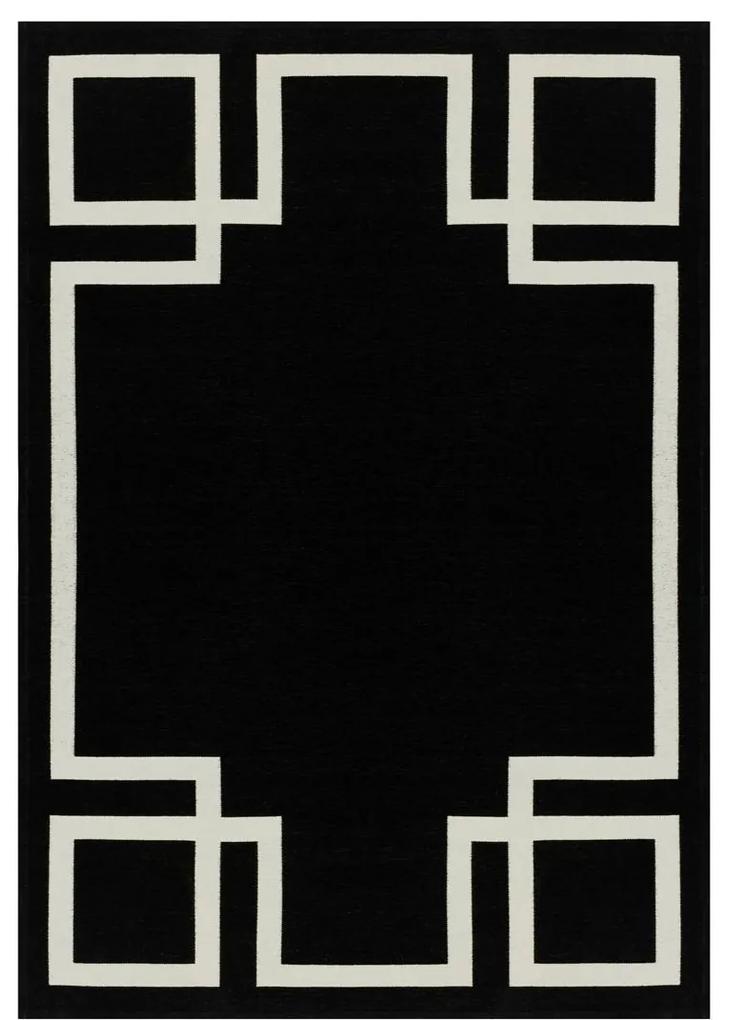 Koberec „Hampton Black", 160 x 230 x 0,6 cm