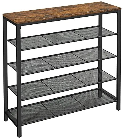 Stojan na topánky, 4 drôtené police, 92,5x100x30