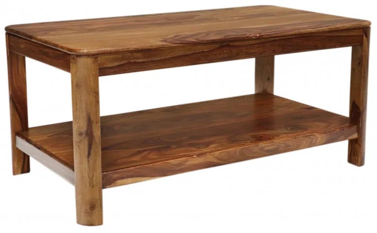 Konferenčný stolík Tina 110x60x60 indický masív palisander Svetlomedová