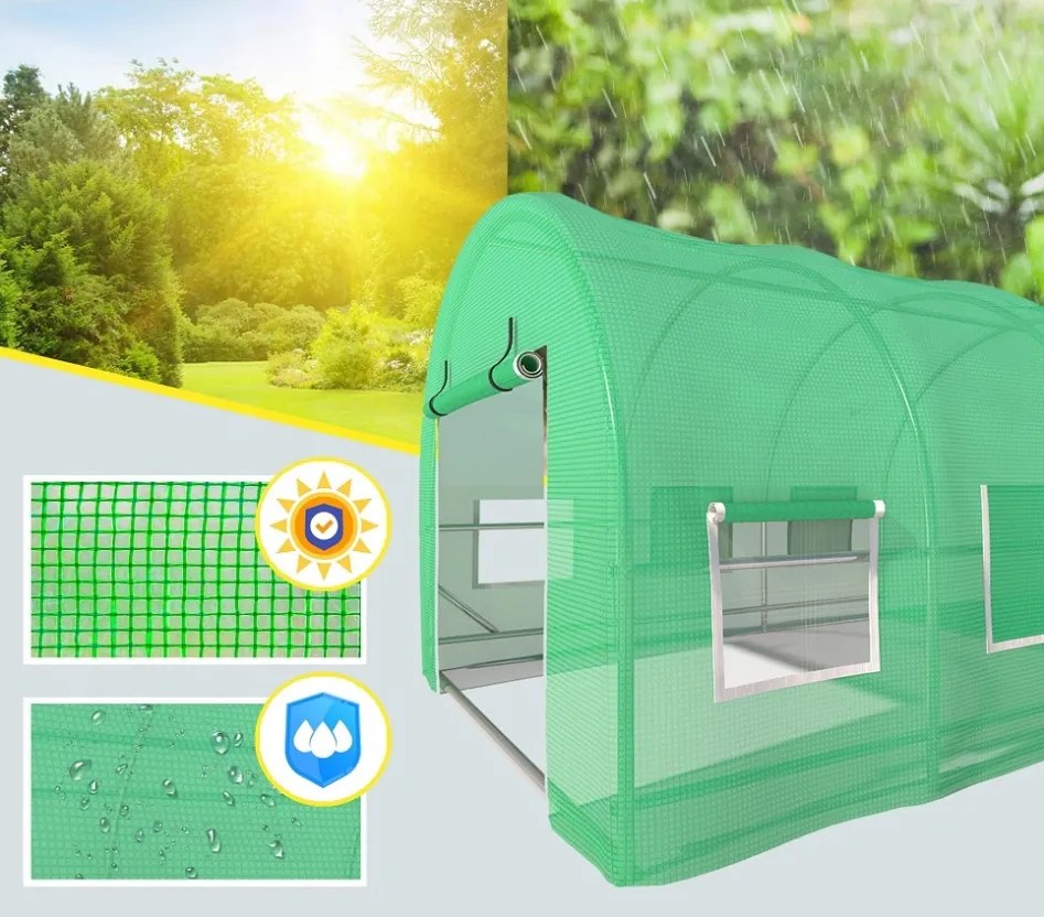 Veľký fóliovník na záhradu 3x6 m