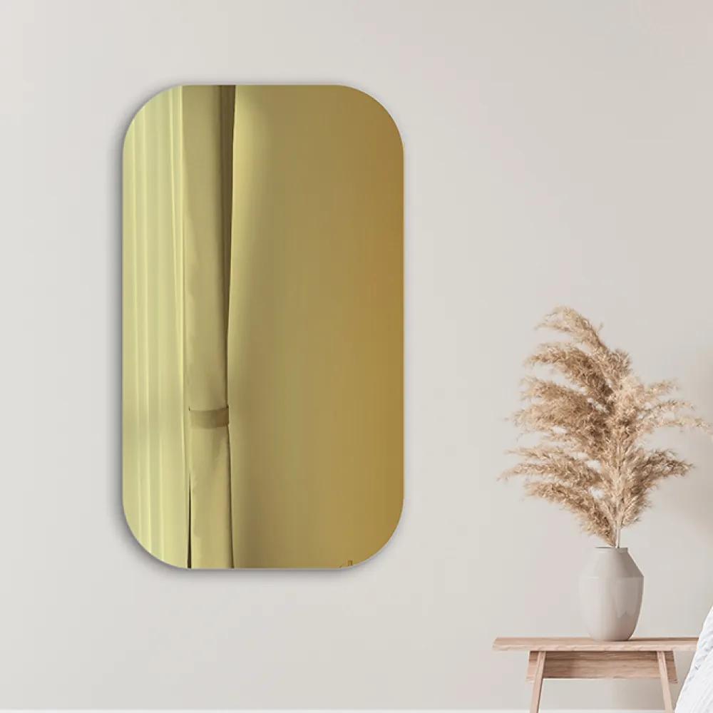 Zrkadlo Puro Mirel - gold glass Rozmer zrkadla: 50 x 100 cm