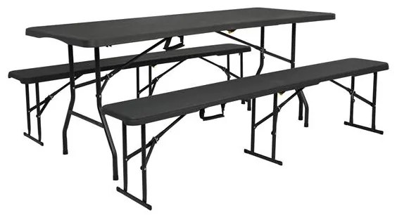 Kempingový stôl NILS Camp NC1618 antracitový