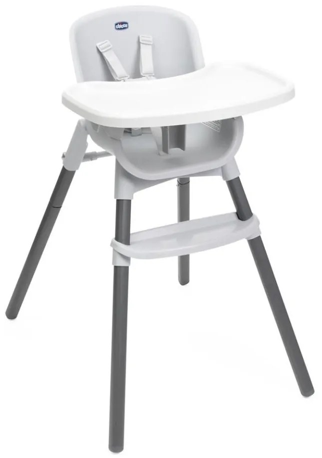 Chicco - Detská jedálenská stolička ZEST 3v1 biela/sivá AG0745
