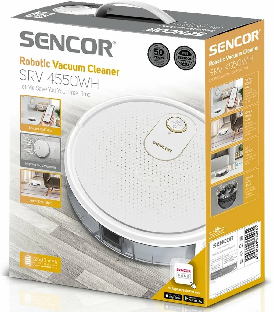 Sencor SRV 4550WH robotický vysávač