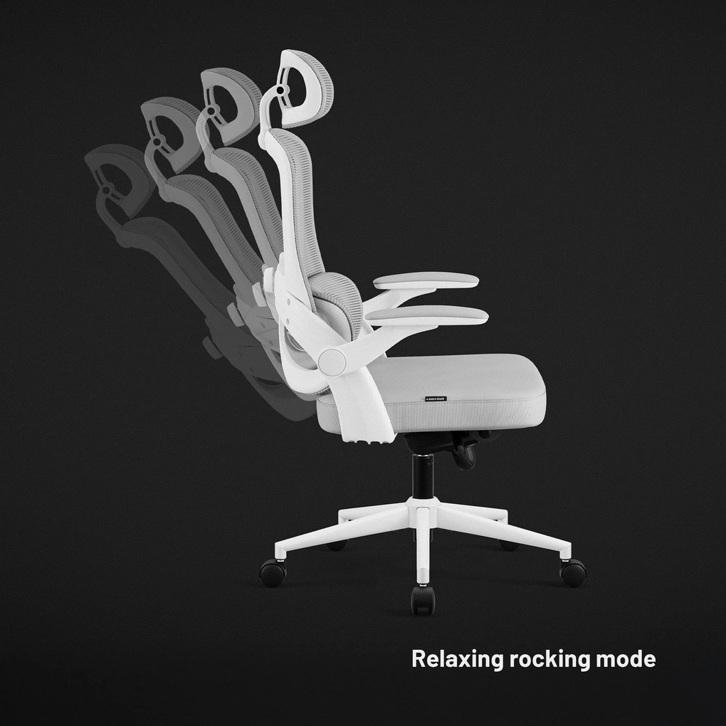 Ergonomická kancelárska stolička Normal Size, svetlosivá: Diablo V-Light