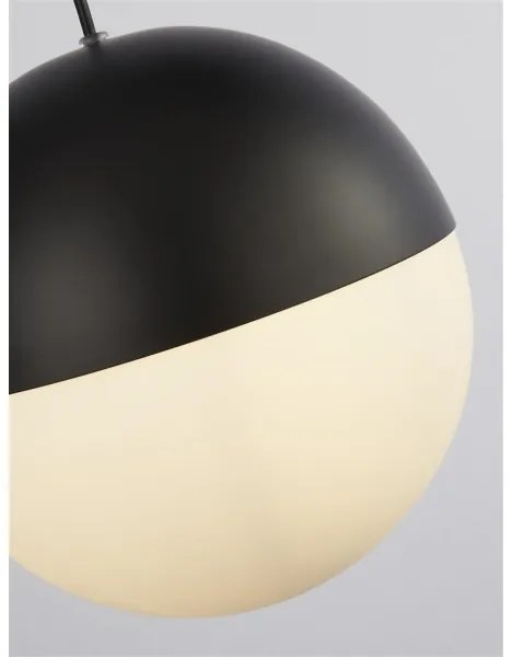 Searchlight 24181BK - Luster na lanku ENDOR 1xE27/40W/230V čierna