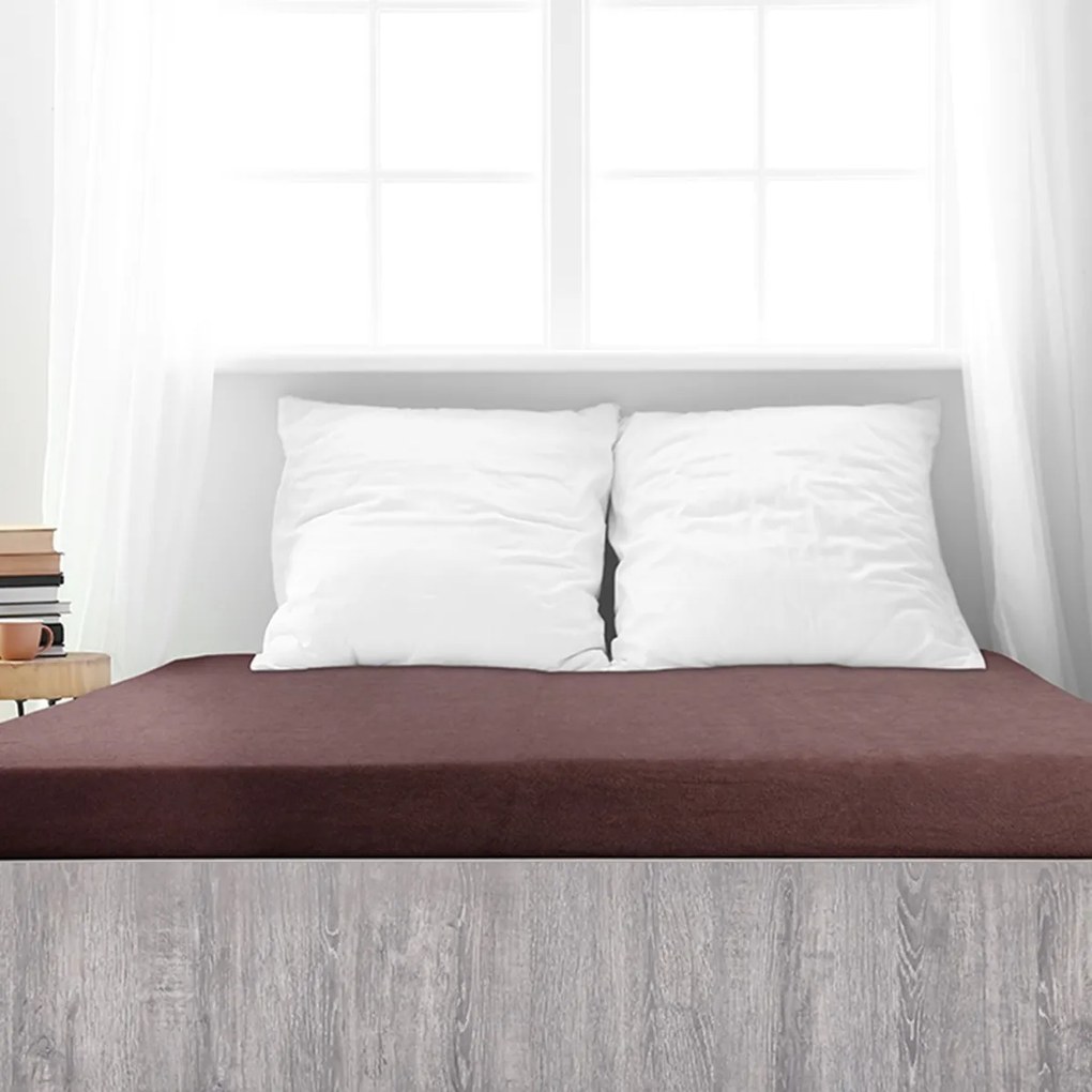 4Home froté prestieradlo Ideál tmavohnedá, 90 x 200 cm