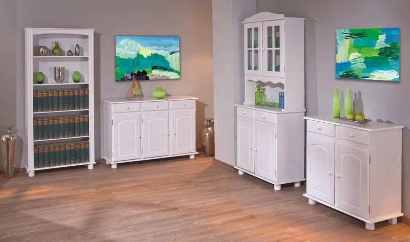 Komoda In-Lovi, bielená borovica