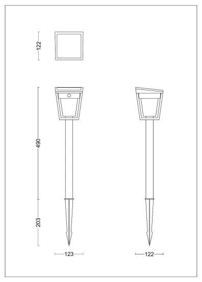 Philips - LED Solárna lampa so senzorom NISSA LED/1,8W/3,7V 3000K IP44