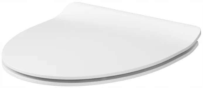 Cersanit Parva, antibakteriálne SLIM toaletné sedátko z duroplastu s pomalým zatváraním, biela, K98-0136