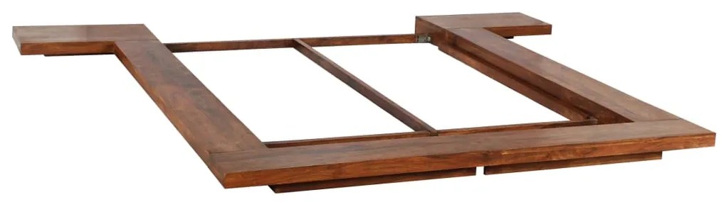 vidaXL Futonová posteľ japonský štýl masívne drevo a sheesham 1,4x2m