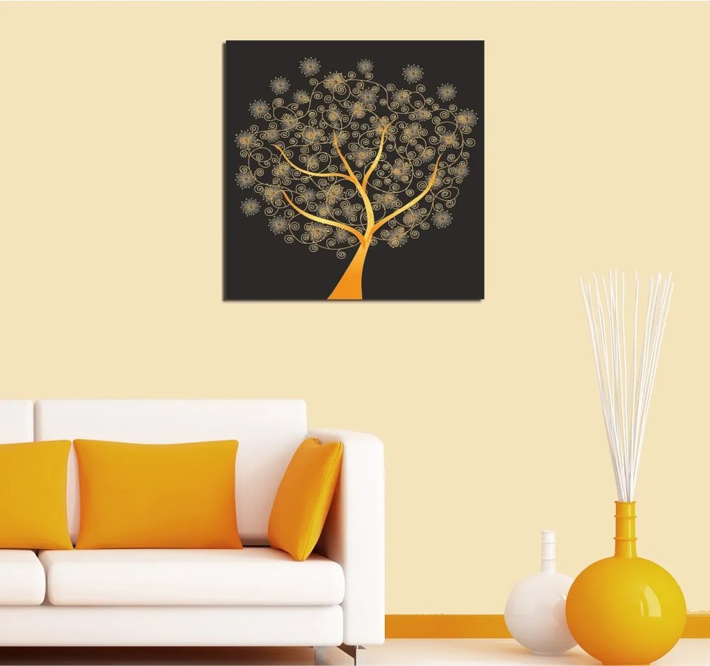 Obraz na plátne Oriental tree KC054 45x45 cm
