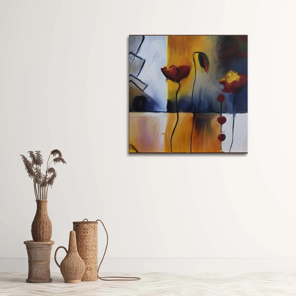 Gario Obraz na plátne Dva maky a púčik Rozmery: 50 x 50 cm