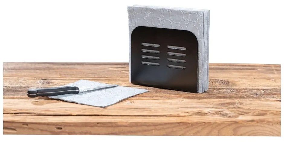 Čierny držiak na obrúsky Wenko Black Outdoor Kitchen Baco