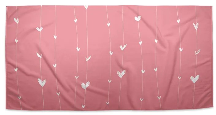 Sablio Uterák Asymetrické srdiečka - 50x100 cm