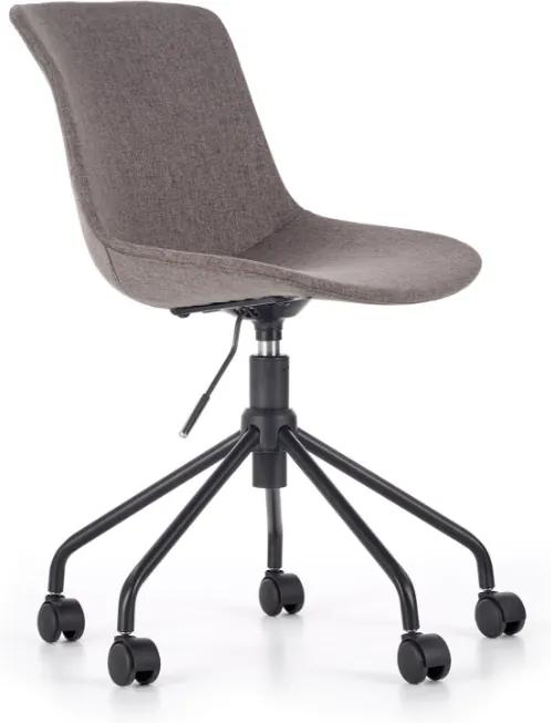 MAXMAX Detská otočná stolička DOBLO šedá