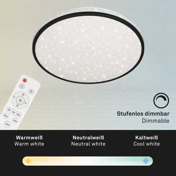 Brilo - LED Stmievateľné stropné svietidlo STARRY SKY LED/24W/230V 3000-6000K + DO