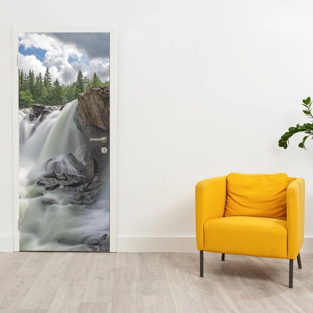 Fototapeta na dvere - Vodopády (95x205cm)