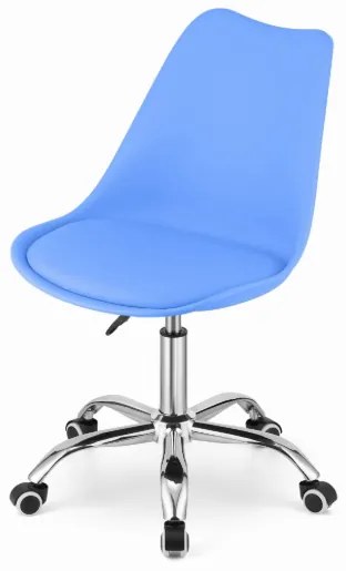 Otočná stolička ALBA – modrá, moderný dizajn a komfort