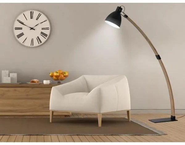 Stojacia lampa 1xE27/60W/230V jaseň/čierna