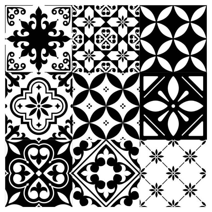 Samolepka na podlahu Ambiance Vanesa, 50 × 50 cm