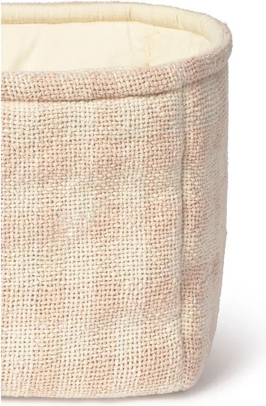 Svetloružový látkový detský kôš na hračky 30x20x20 cm Swan Rose – Lorena Canals