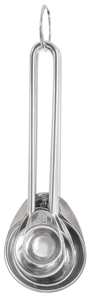 Orion Kuchynské odmerky do dóz, sada 4Ks kovové, od 1,25ml po 15ml