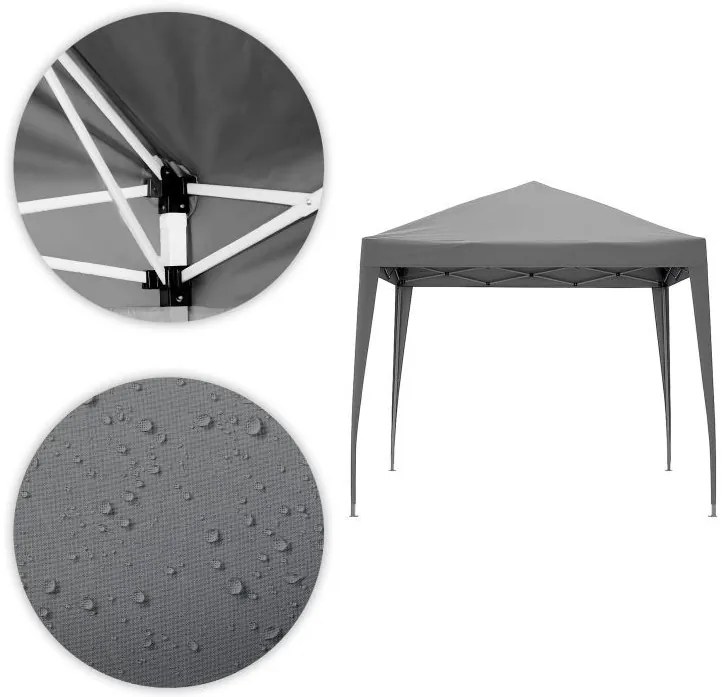 Bestent Záhradný altánok 3x3m skladací Grey