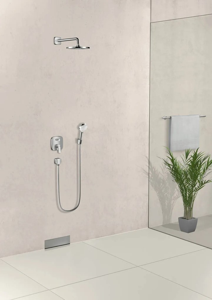 Hansgrohe Crometta, ručná sprcha 1jet, biela/chrómová, HAN-26331400