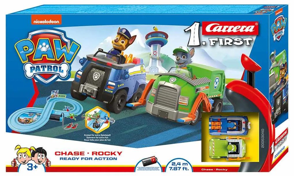 Autodráha Carrera FIRST Paw Patrol Ready for Action 2,4m