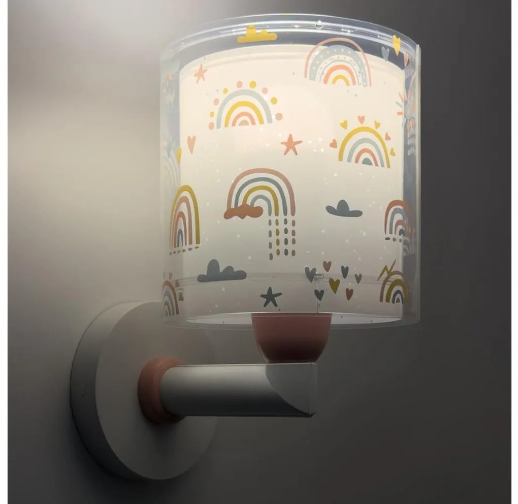 Dalber 41199 - Detská nástenná lampa RAINBOW 1xE27/15W/230V pestrofarebná