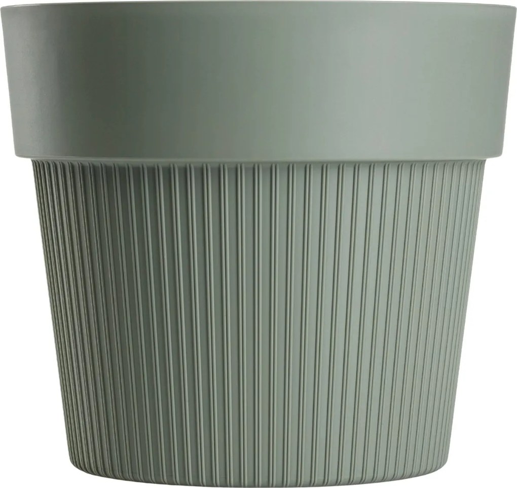 PLASTOVÝ KVETINÁČ SILVA LINE 20X17,5 CM MÄTOVÁ
