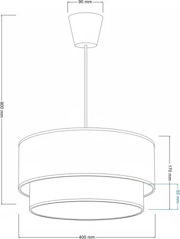 Brilagi- LED Detský luster na lanku BOBO 1xE27/60W/230V pr. 40 cm biela/béžová/medvedík