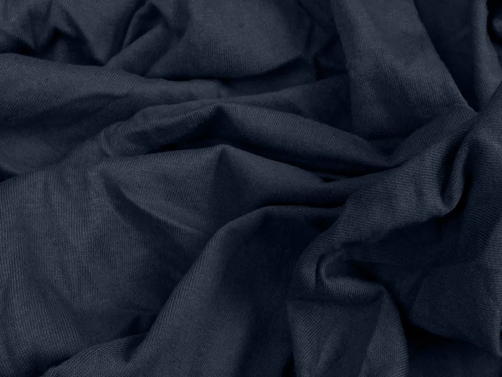 Jersey plachta s lycrou námornícky modrá 90 x 200 cm