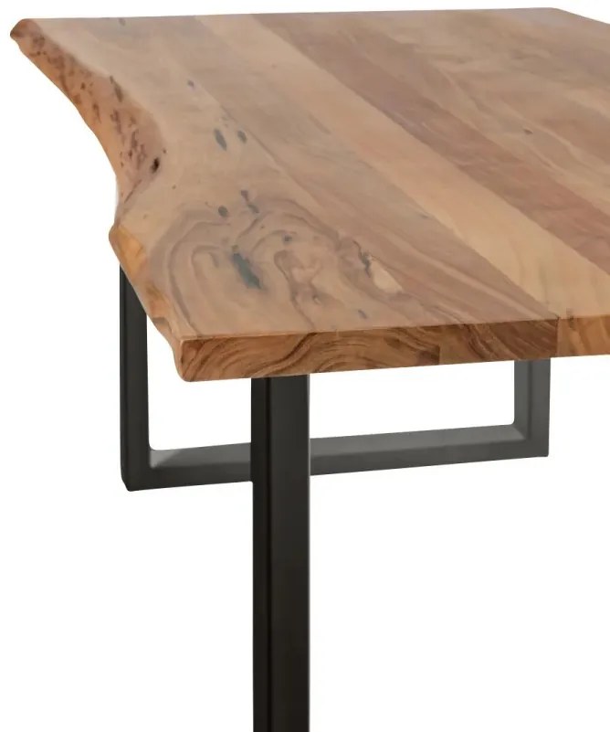furniture-nabytek.cz - Masivní jídelní stůl Bullwer z akácie, lakovaný, hnědý – 200×100 cm