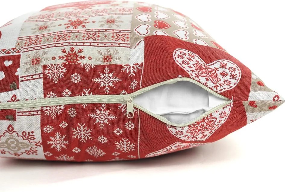 Polášek Obliečka na vankúšik so zimnými motívmi - Snehuliak | 50 x 50 cm