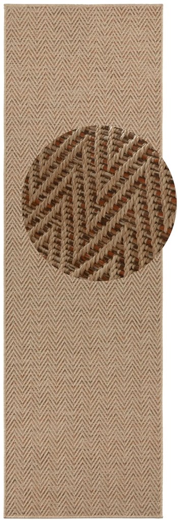 BT Carpet, Behúň Nature 104267 Beige / Terra – na von aj na doma, 80x150, oranžová, chodba / predsieň