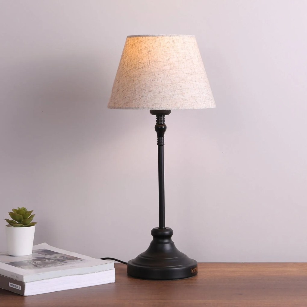 Stolní lampa Milos černá/krémová