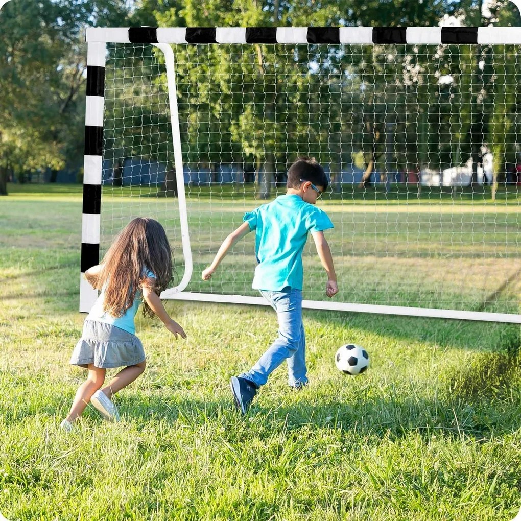 Neo-Sport Futbalová bránka 300 x 200 x 120 cm NS-465 čierna a biela