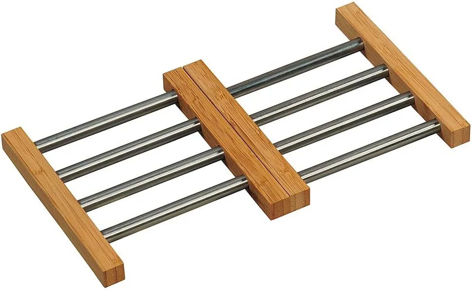 Podložka pod hrniec, roztiahnuteľná drevo+kov 21 - 37 cm