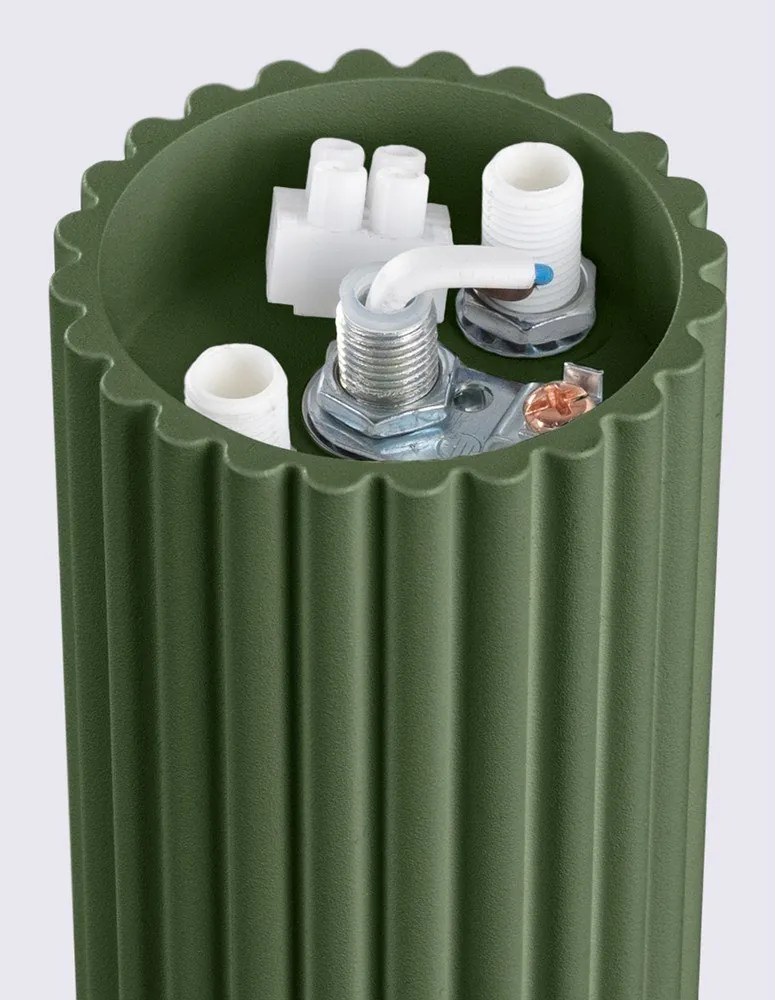 Zelené stropné svietidlo so skleneným tienidlom ø 12 cm Orbital – Sollux