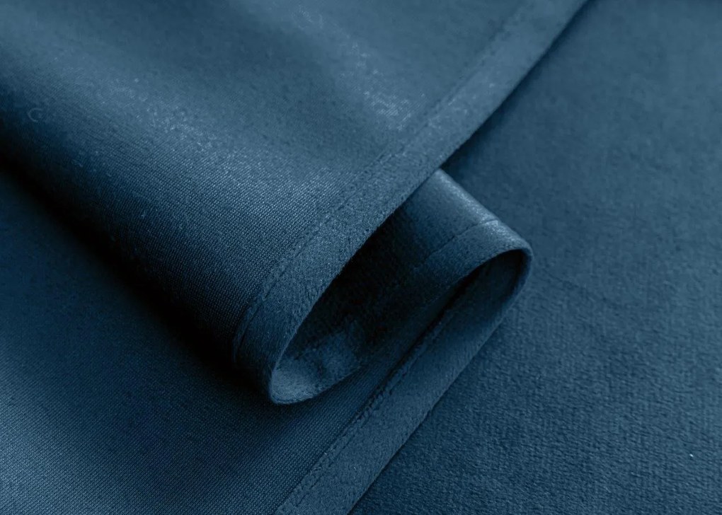 Petrolejový zatemňovací záves VELVET 140x270 cm Zavesenie: Riasiaca páska