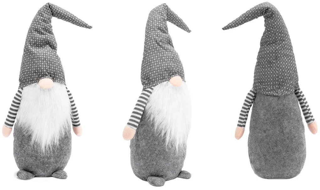 Tutumi Tutumi, vianočný trpaslík 60cm YX001, šedá, CHR-06613